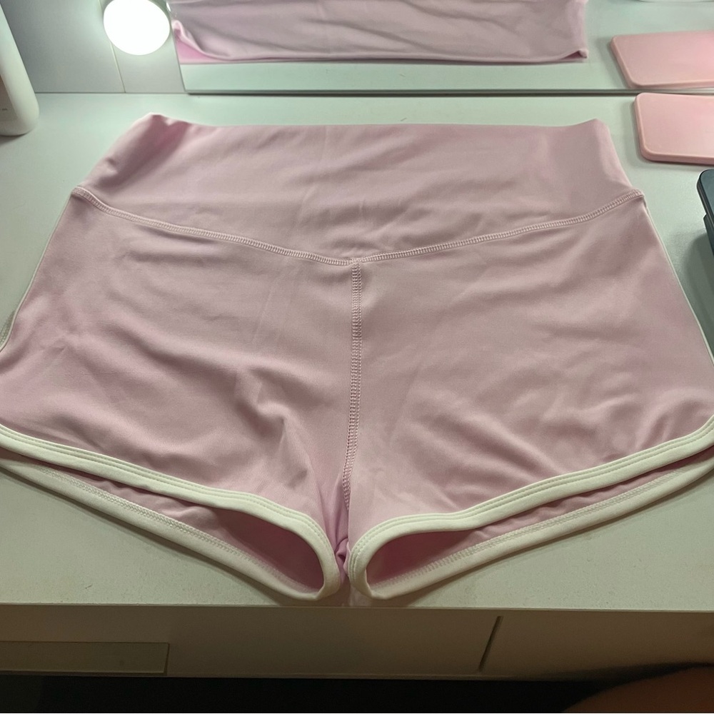 Women's Athletic Shorts in Light Pink